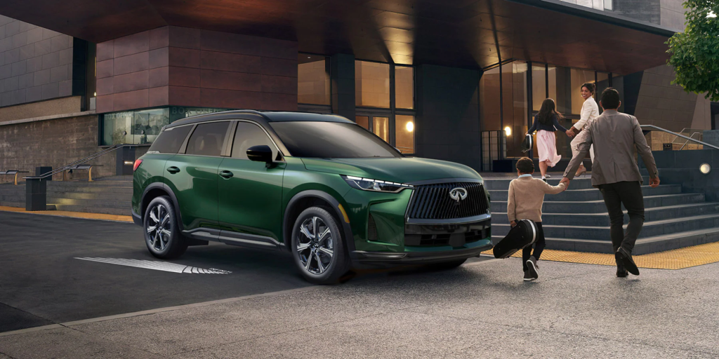 A 2026 INFINITI QX60 parked and rehearsal ready in Benton, AR