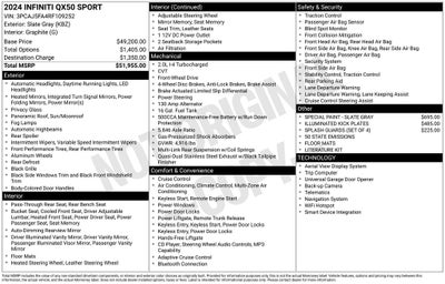 2024 INFINITI QX50 SPORT FWD