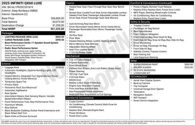 2025 INFINITI QX60 Luxe FWD