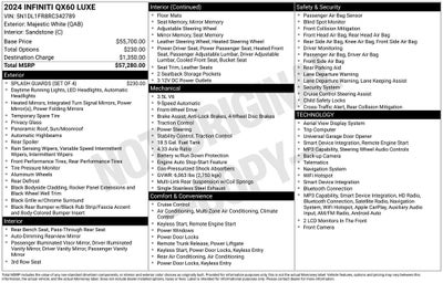 2024 INFINITI QX60 LUXE FWD