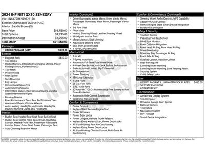 2024 INFINITI QX80 SENSORY 4WD