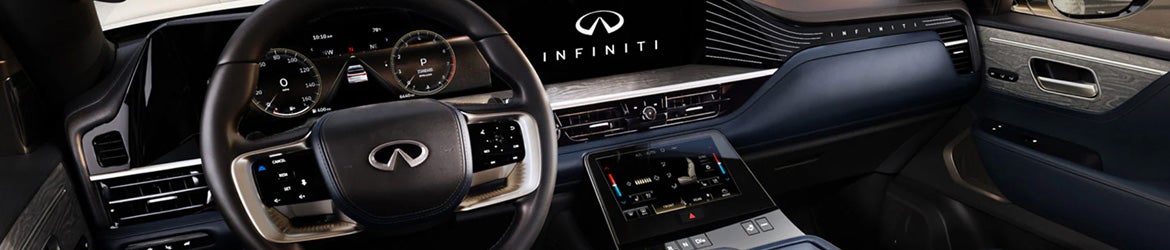 The infotainment system in the 2026 INFINITI QX80 in Benton, AR
