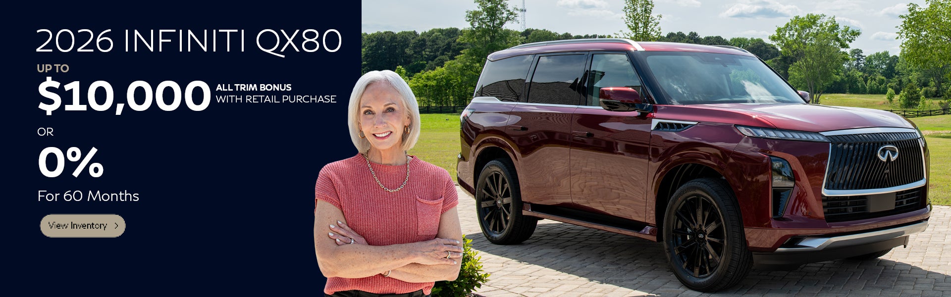 2026 QX80 up to $10,000 bonus