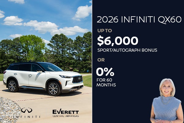 2026 QX60 up to $6,000 off msrp