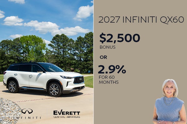 2027 QX60 up to $2,500 bonus