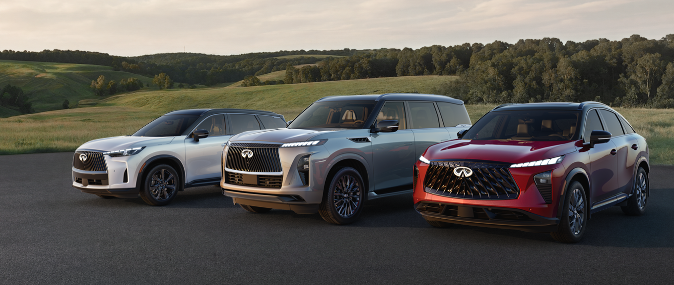 INFINITI SUV lineup exterior view